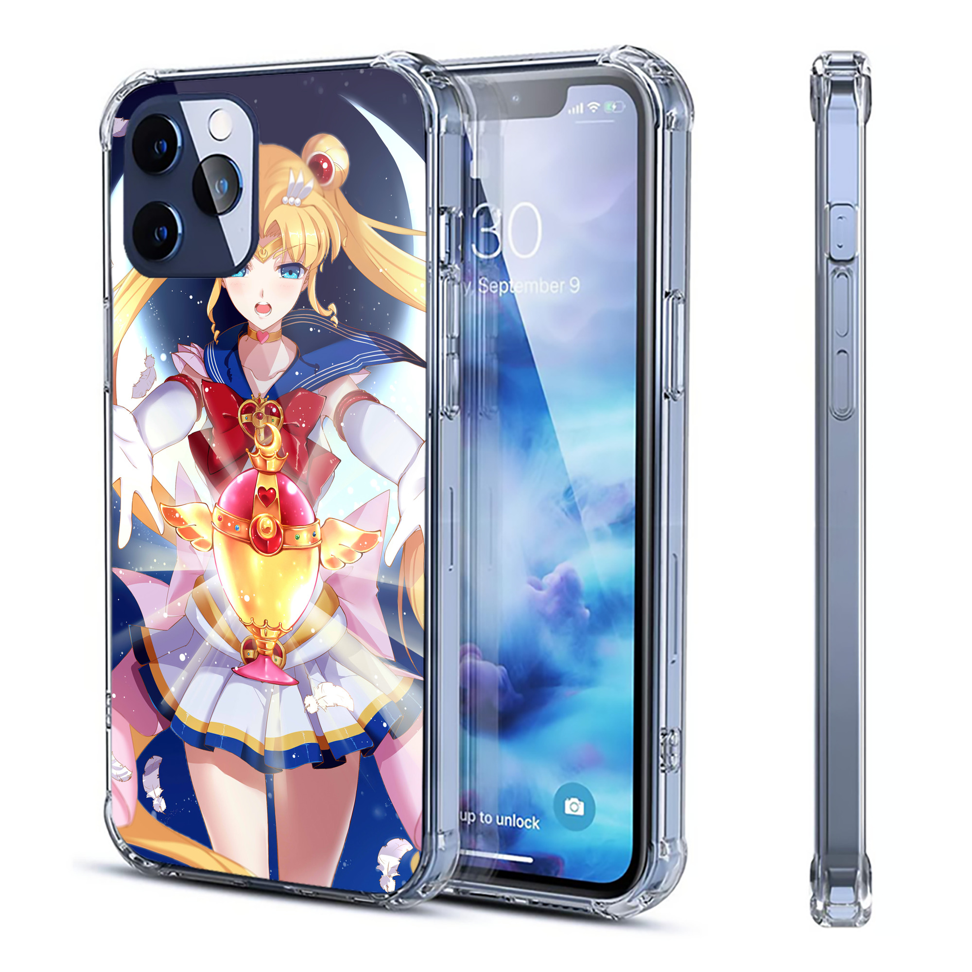 （画像用） 美少女戦士セーラームーン Sailor Moon 【iPhone 12シリーズ対応】透明スマホケース（クリアソフトケース）